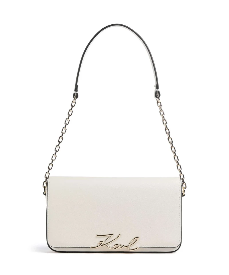 Karl Lagerfeld K/Signature Bolso de hombro off white