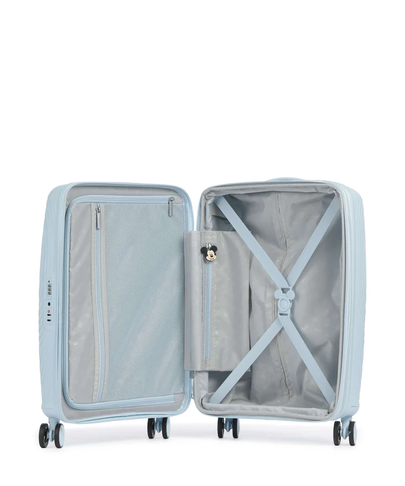 American Tourister Mickey Magic Maleta con 4 ruedas mickey pastel blue