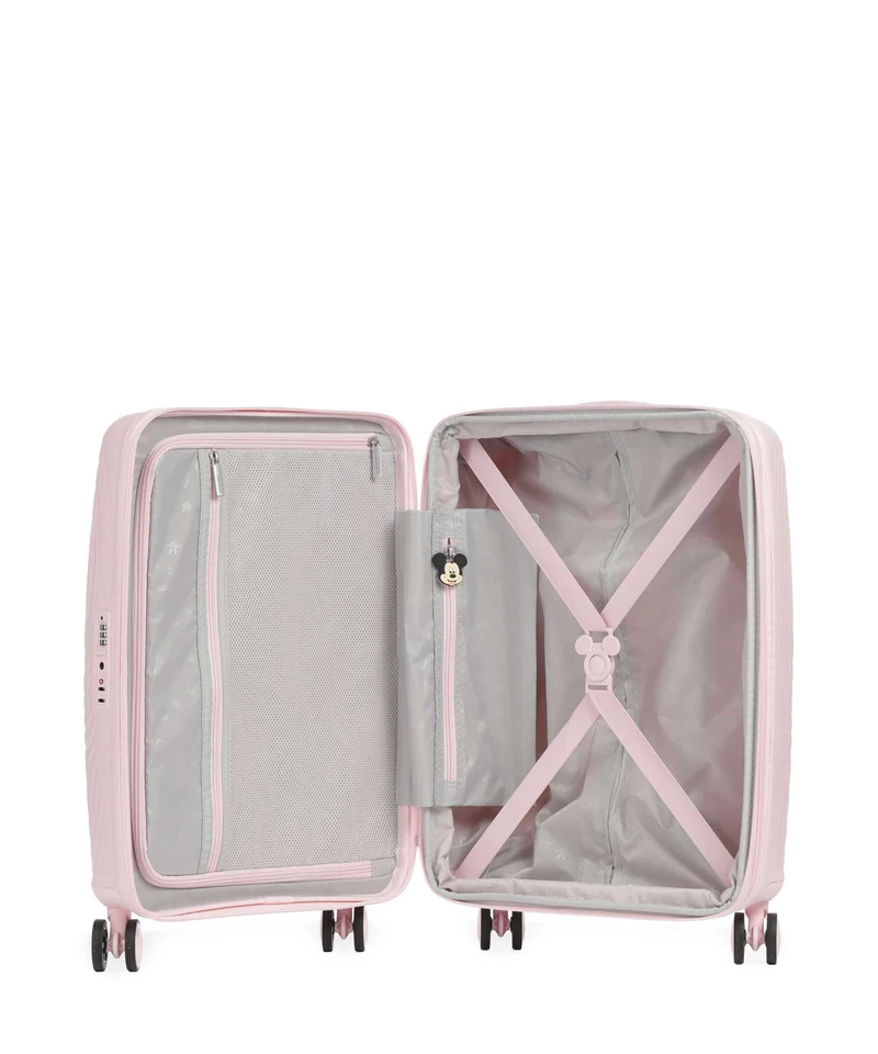American Tourister Mickey Magic Maleta con 4 ruedas mickey pastel pink