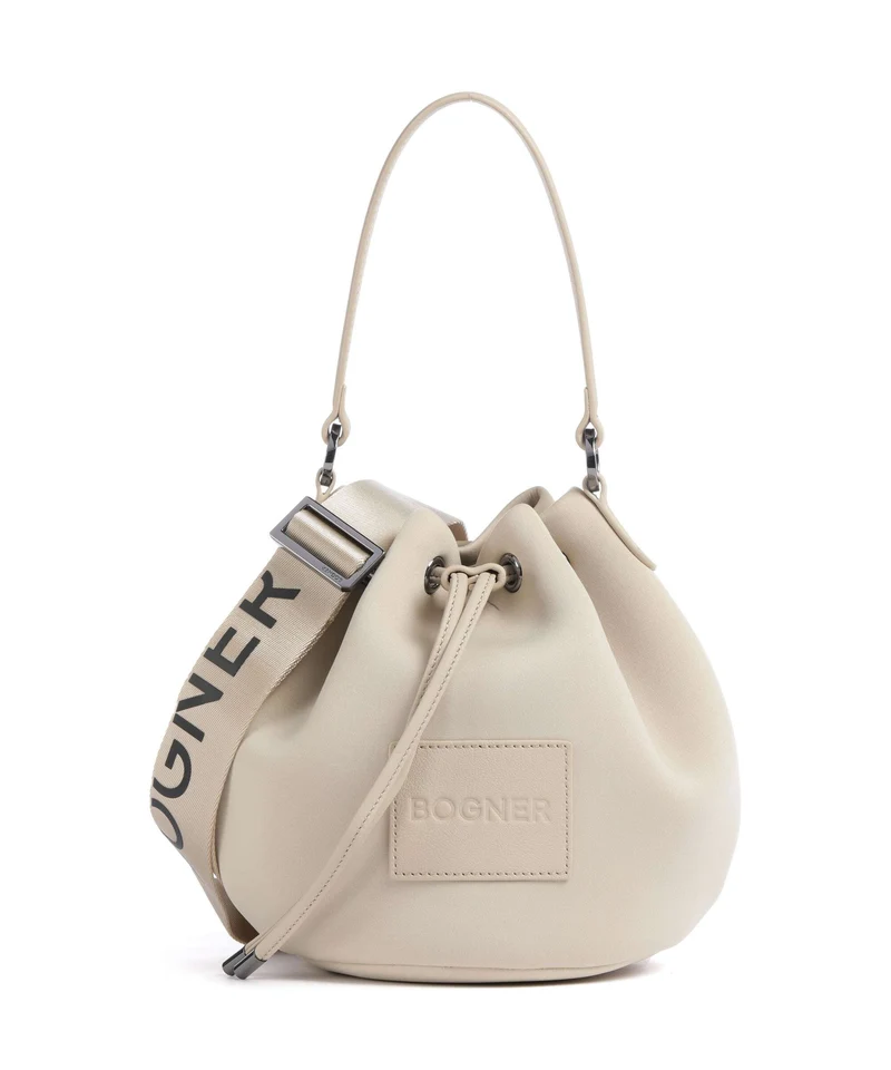 Bogner Alvier Ines Bucket bolso de mano beige