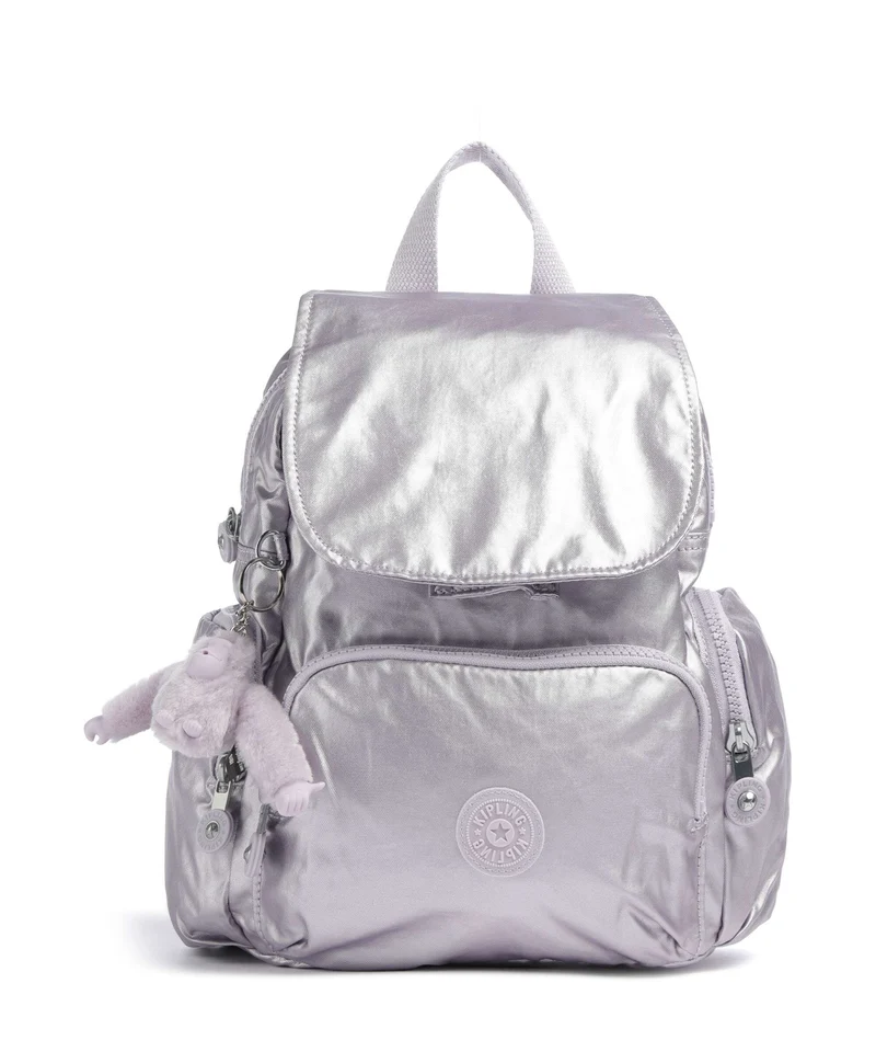 Kipling Basic City Zip Mini Mochila lilac moon/metallic