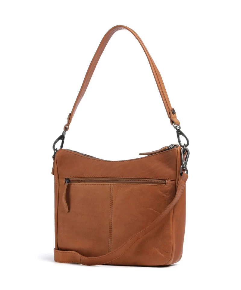 The Chesterfield Brand Wax Pull Up Cow Tivra Bolso de hombro cognac