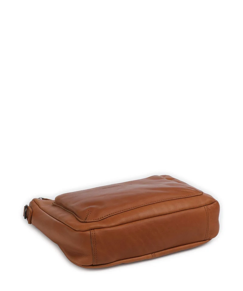 The Chesterfield Brand Wax Pull Up Cow Tivra Bolso de hombro cognac