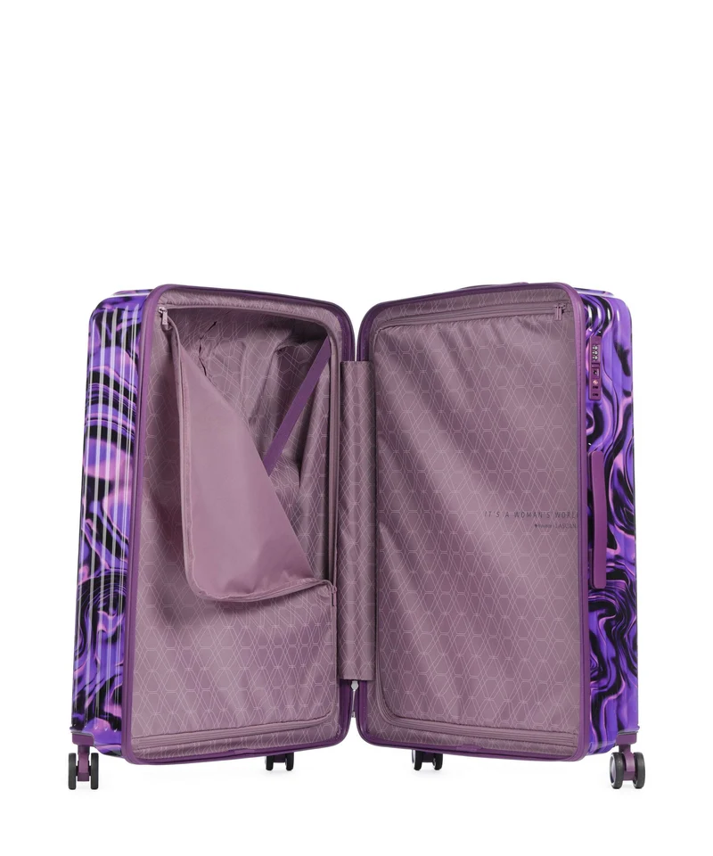 Travelite Lascana Edition Maleta con 4 ruedas purple swirl