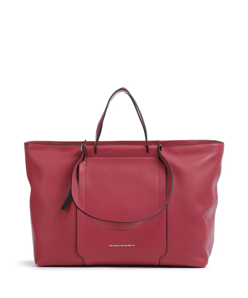 Piquadro Circle Bolsa shopping rosso