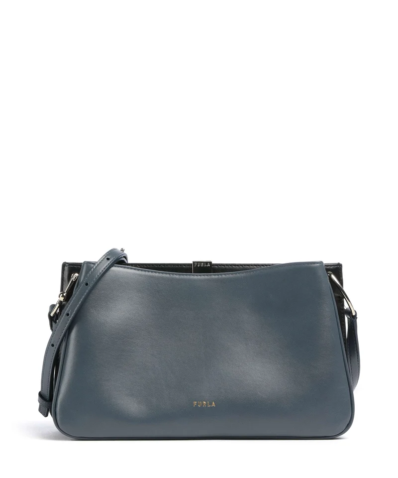Furla Agata M Bandolera grigio blu/nero