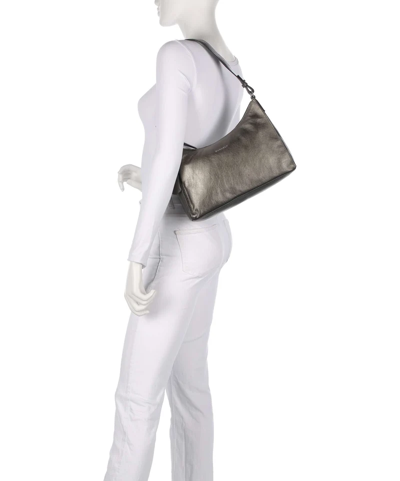 Burkely Creased Crystal Bolso de hombro gunmetal