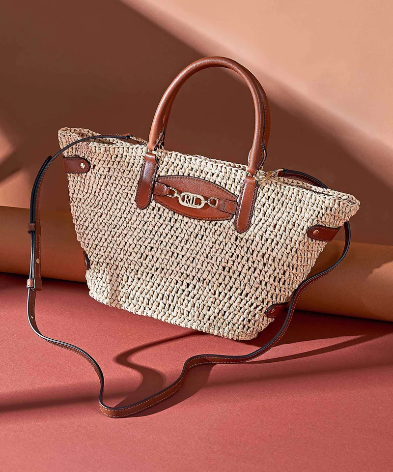 Lauren Ralph Lauren Daphney 20 Straw Bolso de mano natural/lauren tan