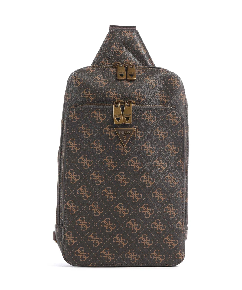 Guess Milano Mochila sling brown/ochre/burgundy