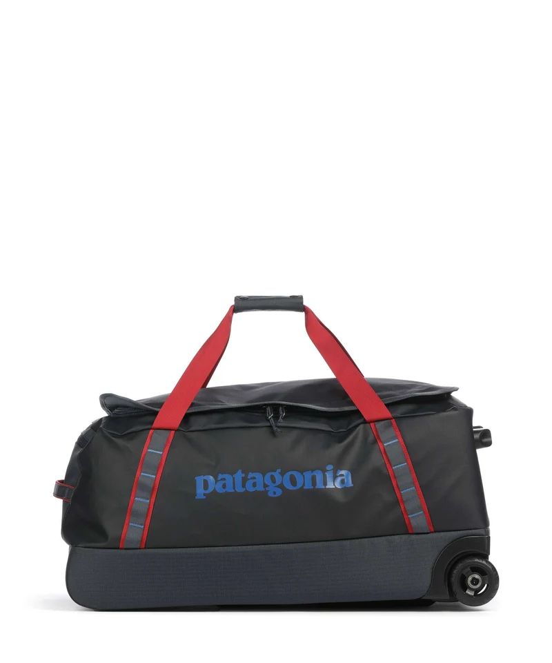 Patagonia Black Hole 70 Bolso de viaje con ruedas smolder blue w/amanita red