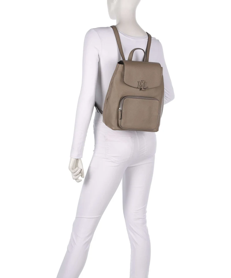 Lauren Ralph Lauren Cameryn Medium Mochila taupe brown