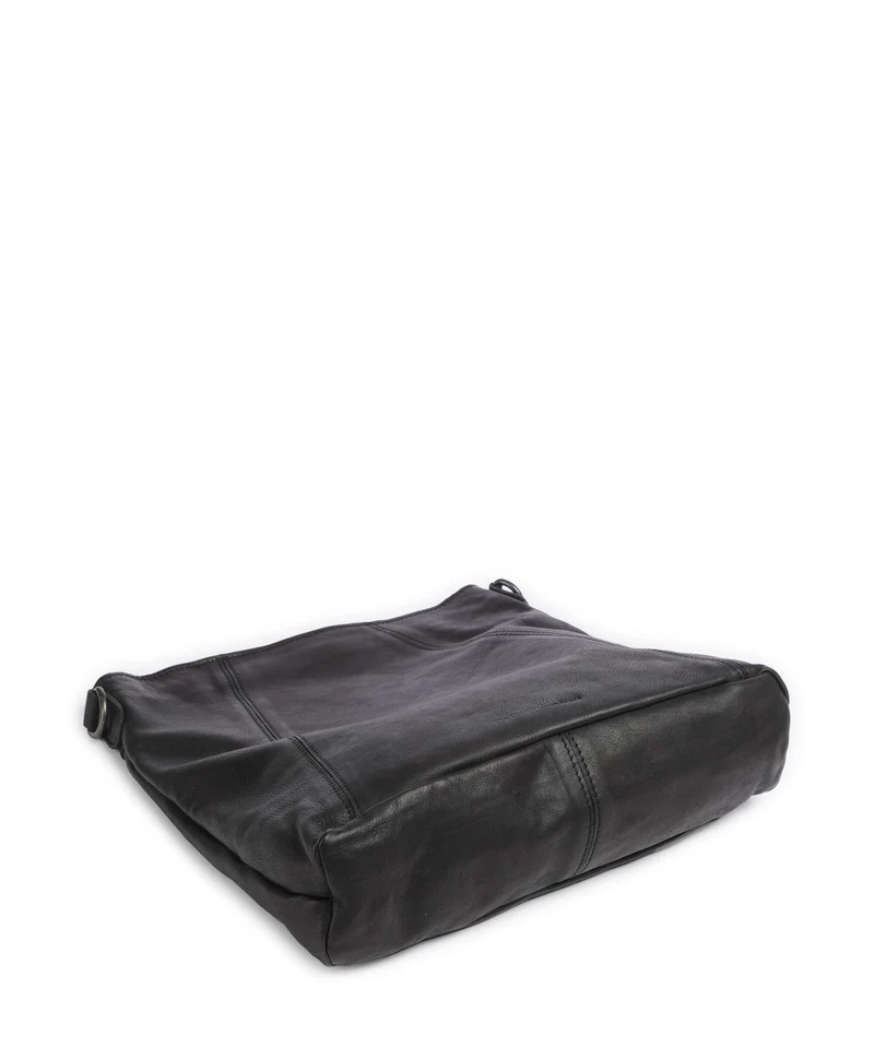 The Chesterfield Brand Washed Waxed Cow Sintra Bolso de hobo black