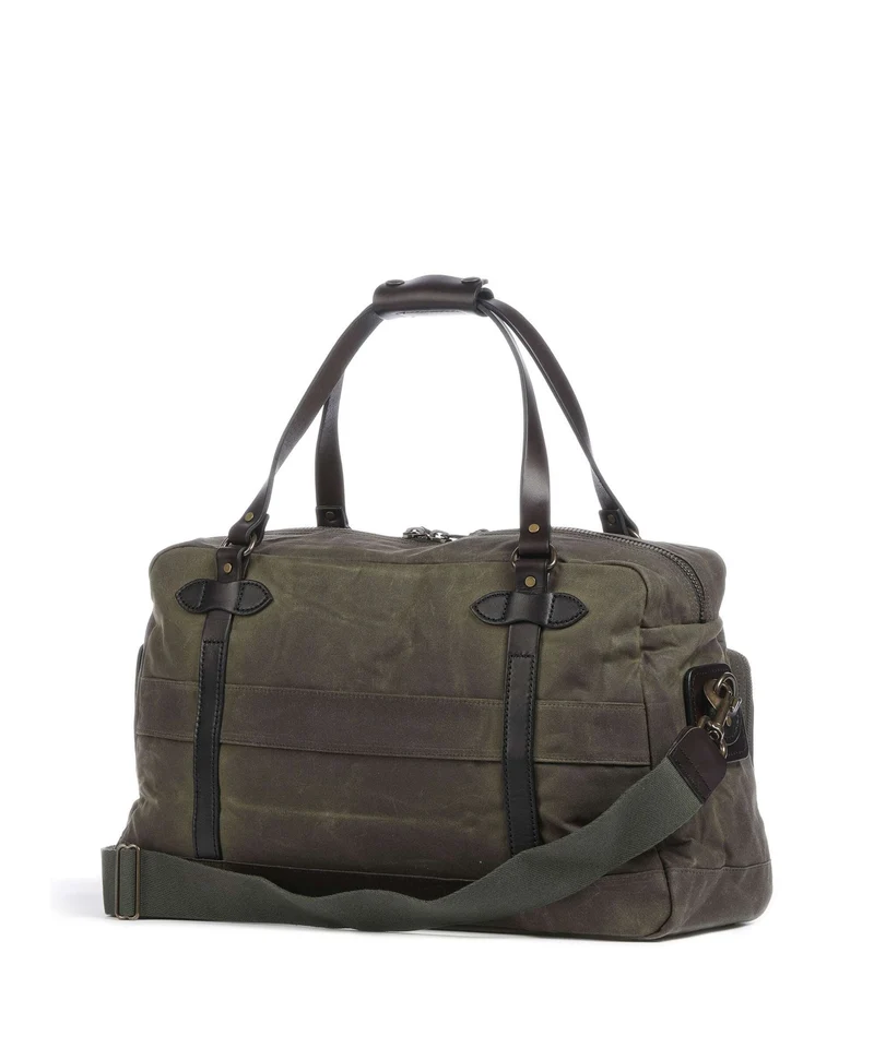 Filson Oil Finish Tin Cloth 24HR Duffle Bolsa de fin de semana otter green