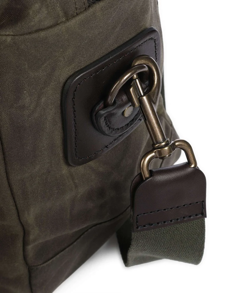 Filson Oil Finish Tin Cloth 24HR Duffle Bolsa de fin de semana otter green