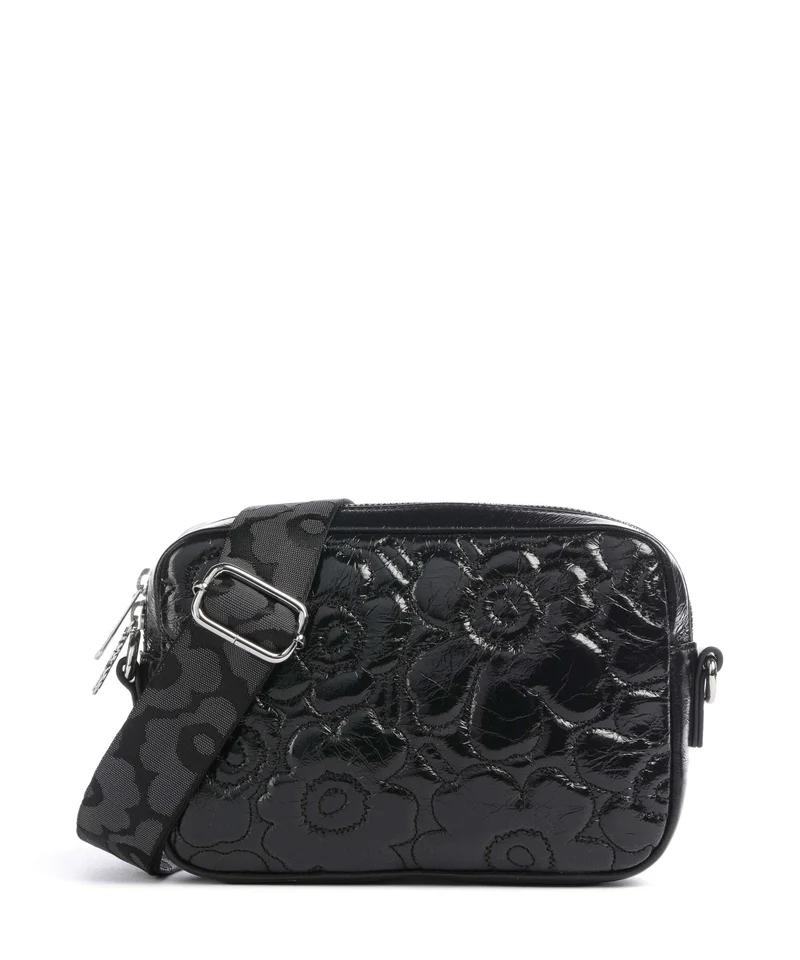 Marimekko Gratha Soft Unikko Bandolera shiny black