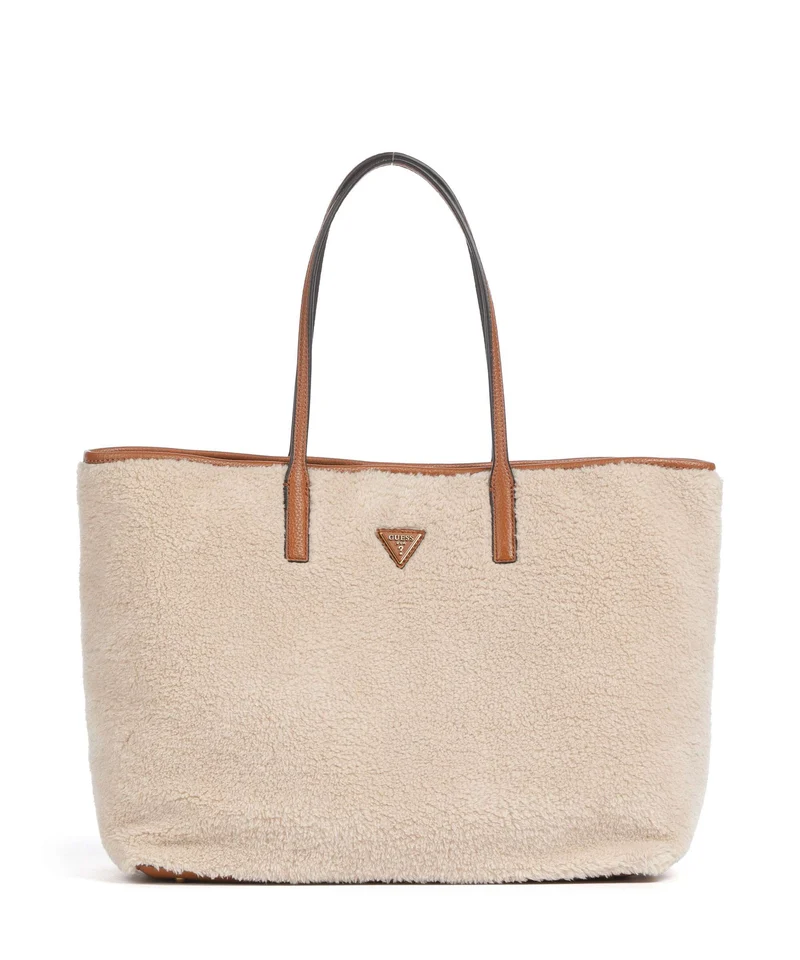 Guess Victtoria Large Bolsa shopping natural/cognac