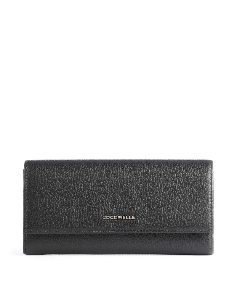 Coccinelle Metallic Soft Monedero noir