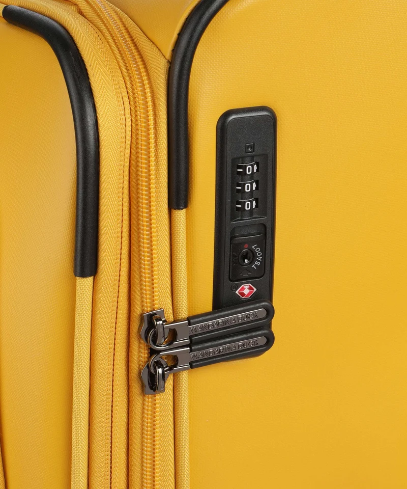 Mandarina Duck Eco Coated Maleta con 4 ruedas duck yellow