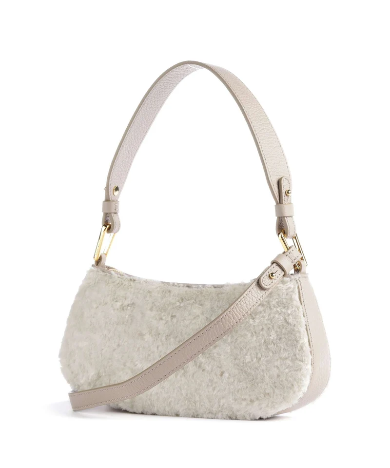 Coccinelle Merveille Astrakan Bolso de hombro natural