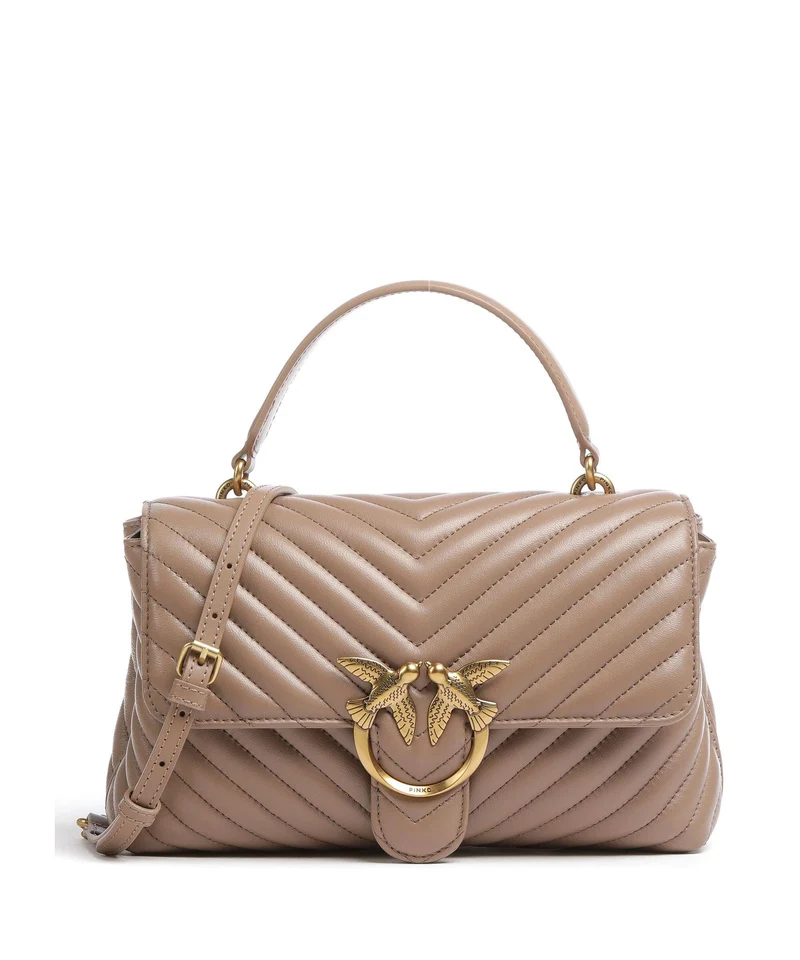Pinko Love Lady Puff Classic Bolso de mano biscotto zenzero/antique gold