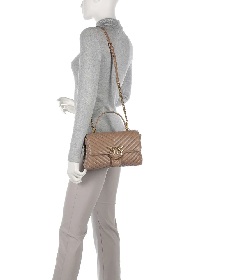 Pinko Love Lady Puff Classic Bolso de mano biscotto zenzero/antique gold