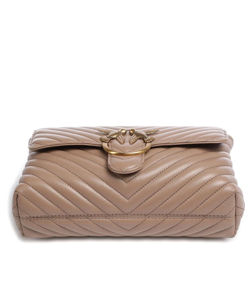 Pinko Love Lady Puff Classic Bolso de mano biscotto zenzero/antique gold