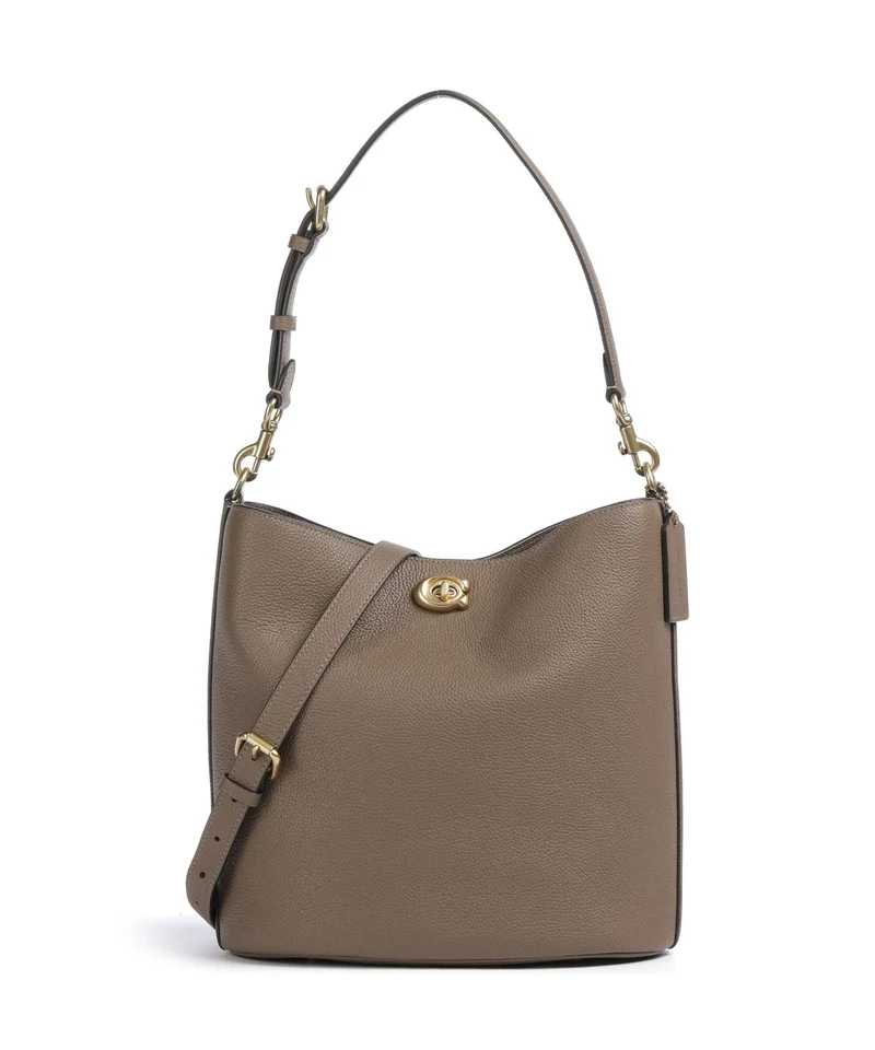 Coach Willow Soft Bolso de hobo dark stone