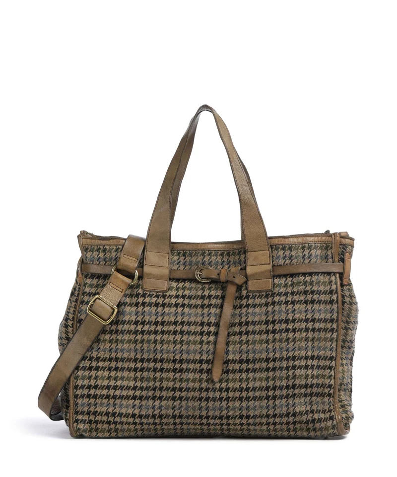 Campomaggi Bolso de mano beige/nero