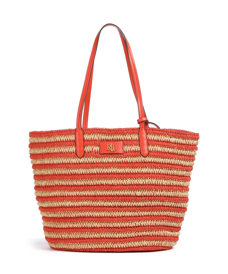 Lauren Ralph Lauren Brie 31 Bolsa shopping natural/orange lily