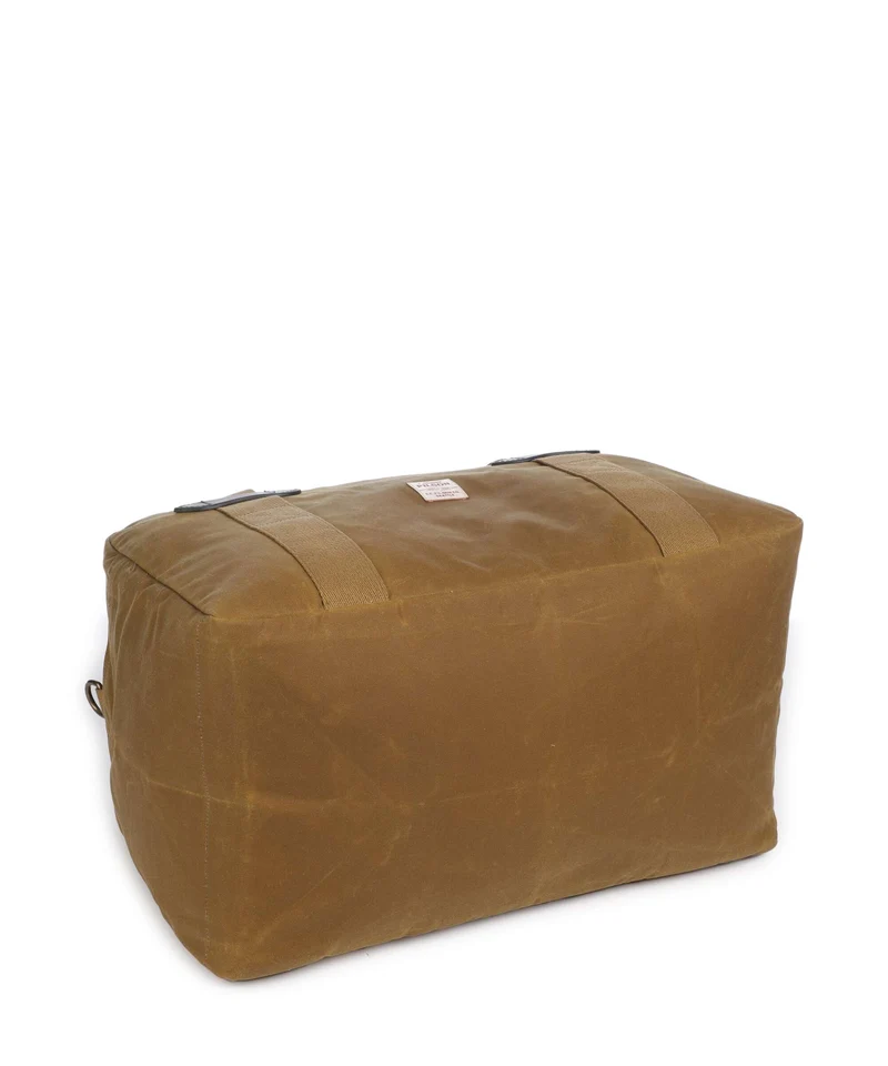 Filson Oil Finish Tin Cloth Bolsa de fin de semana dark tan
