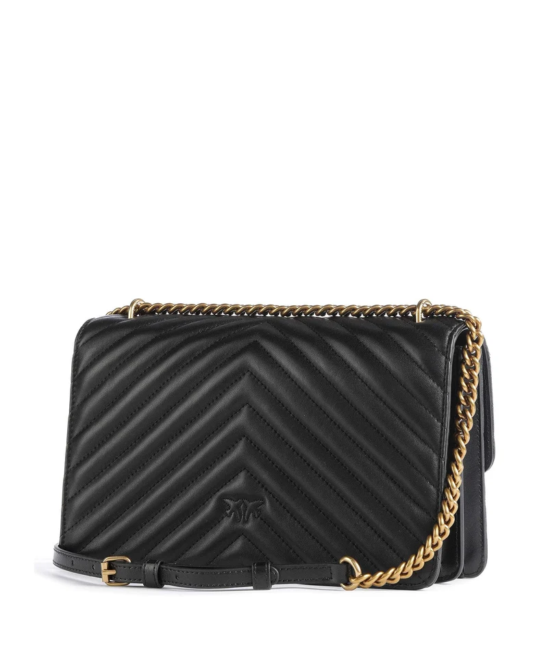 Pinko Love One Classic Bolso de hombro nero/antique gold