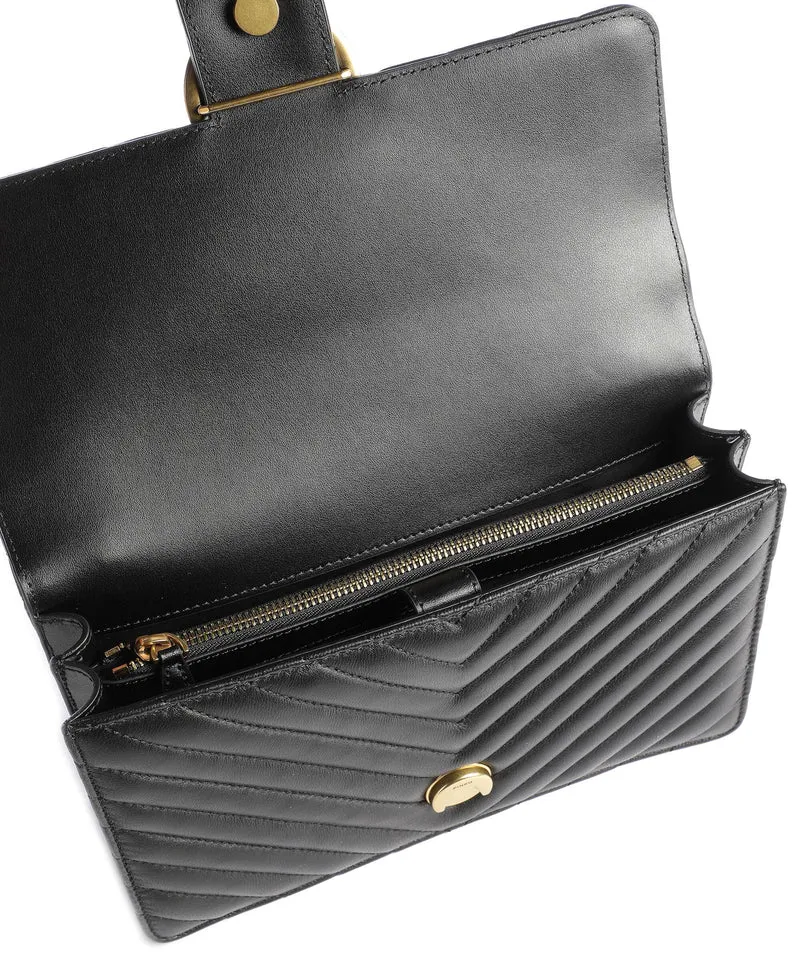 Pinko Love One Classic Bolso de hombro nero/antique gold