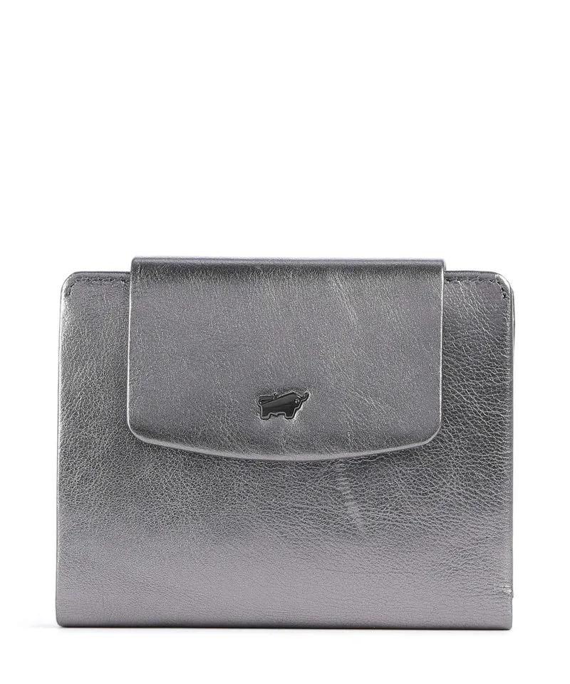 Braun Büffel Ruby Monedero silver
