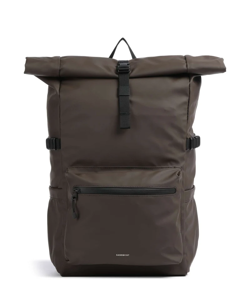 Sandqvist Stream L Mochila roll-top brown
