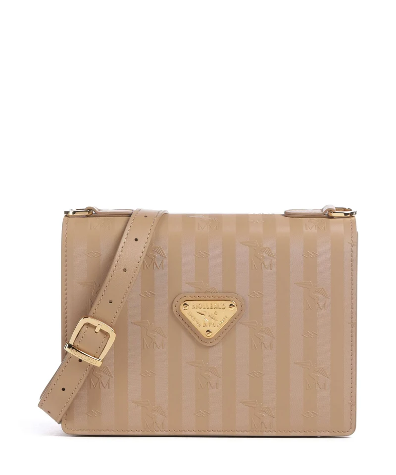 Maison Mollerus Vinerus Melide Bandolera cappuccino beige/nastro