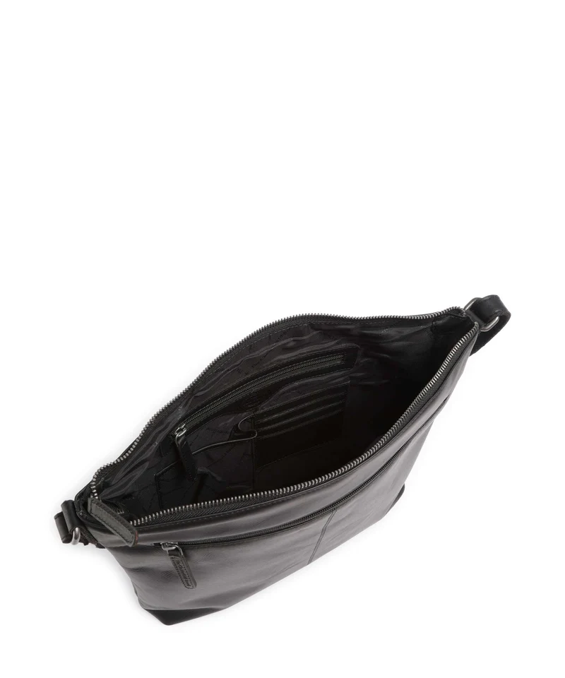 The Chesterfield Brand Wax Pull Up Cow Cartagena Bandolera black