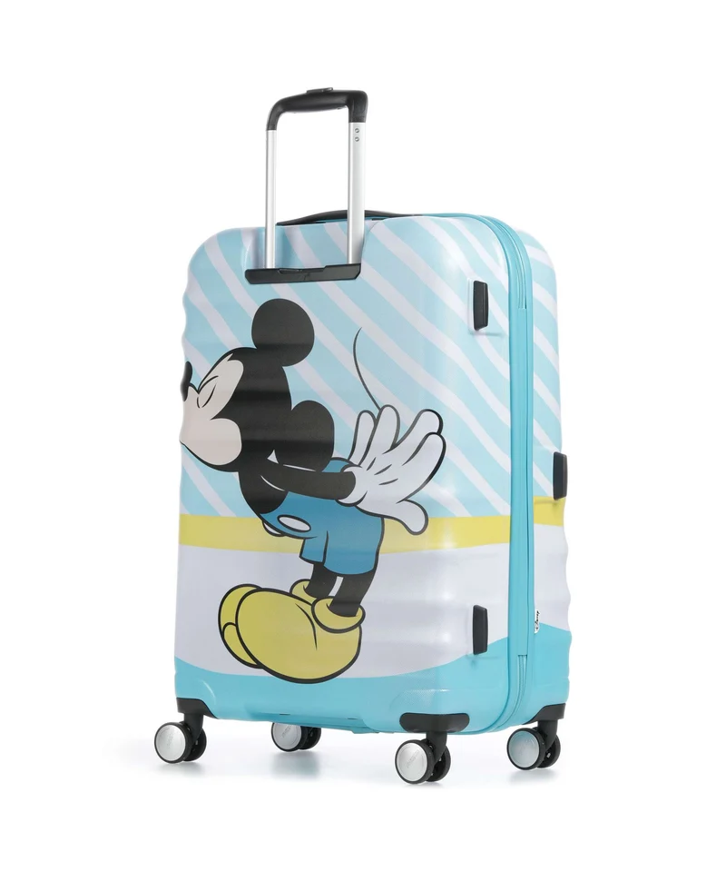 American Tourister Wavebreaker Disney Maleta con 4 ruedas mickey blue kiss