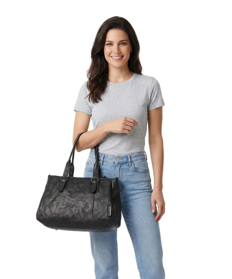 Aunts & Uncles Grandma's Luxury Club Mrs. Shortbread Bolsa shopping black smoke