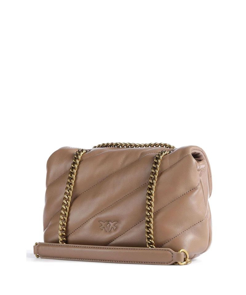 Pinko Love Puff Mini Bolso de hombro biscotto zenzero/antique gold