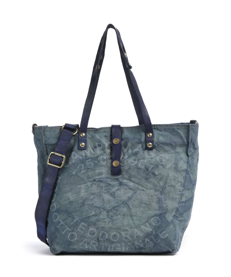 Campomaggi Bolsa shopping beige/iris ghiaccio