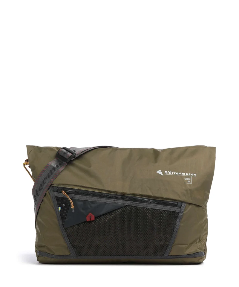 Klättermusen Grid Bolso de mensajero olive