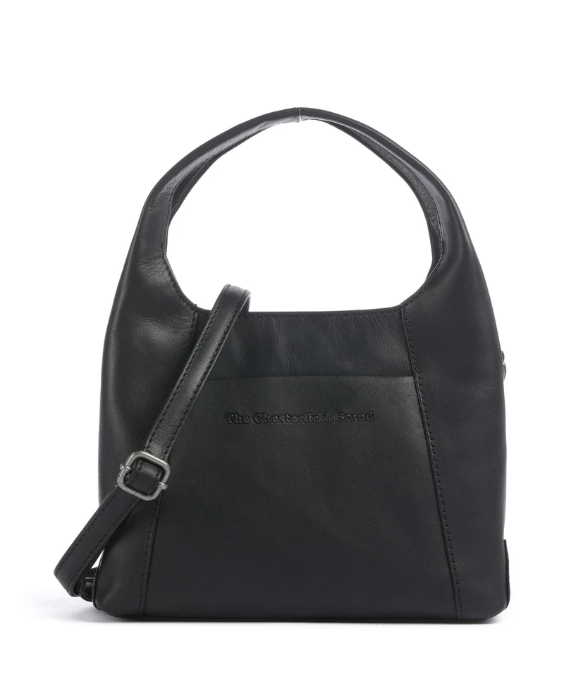 The Chesterfield Brand Wax Pull Up Cow Lunera Bolso de mano black
