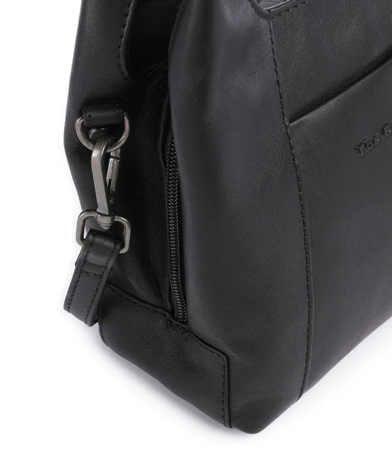 The Chesterfield Brand Wax Pull Up Cow Lunera Bolso de mano black