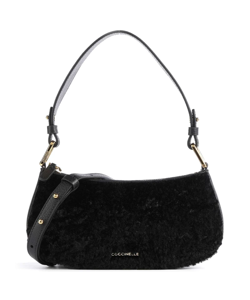 Coccinelle Merveille Astrakan Bolso de hombro noir