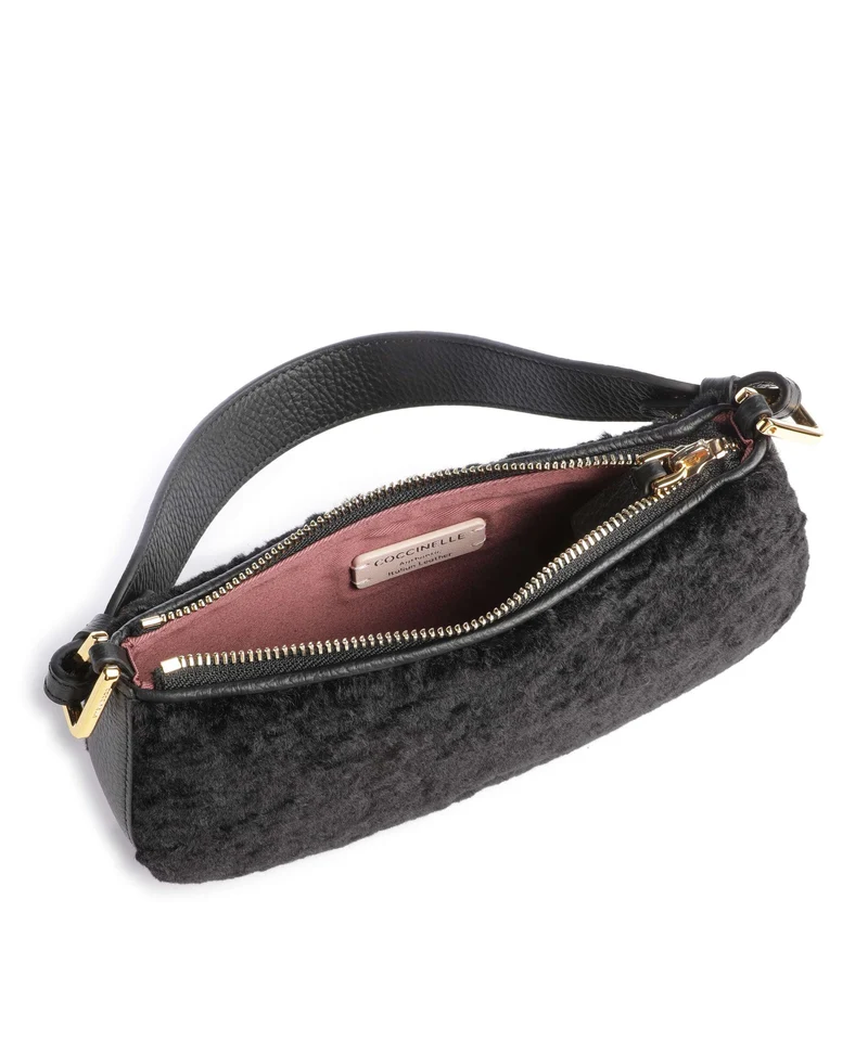 Coccinelle Merveille Astrakan Bolso de hombro noir