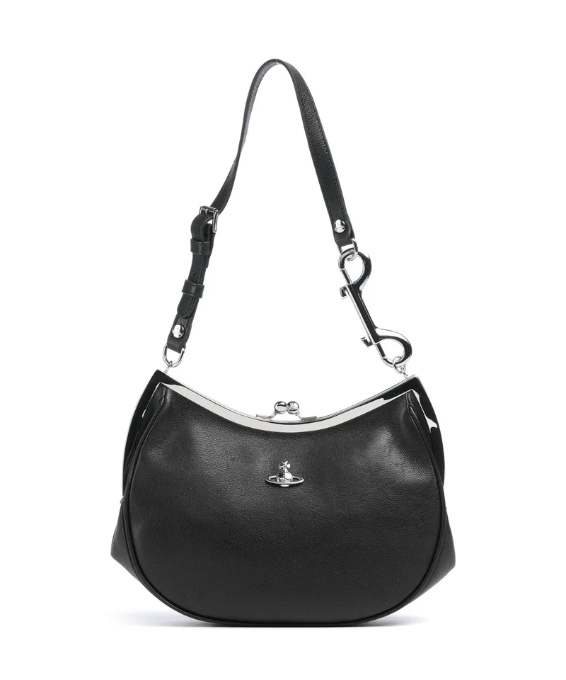 Vivienne Westwood Charm Frame Supple Bolso de hombro black