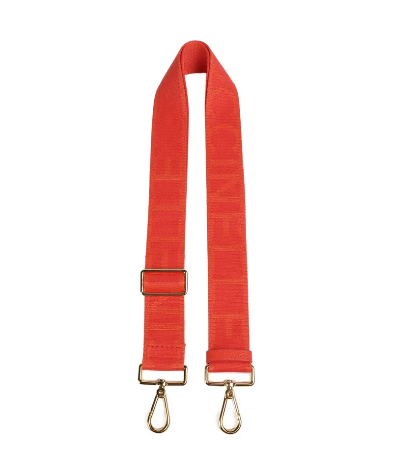 Coccinelle Nastro Signature Correa para bolso gazpacho