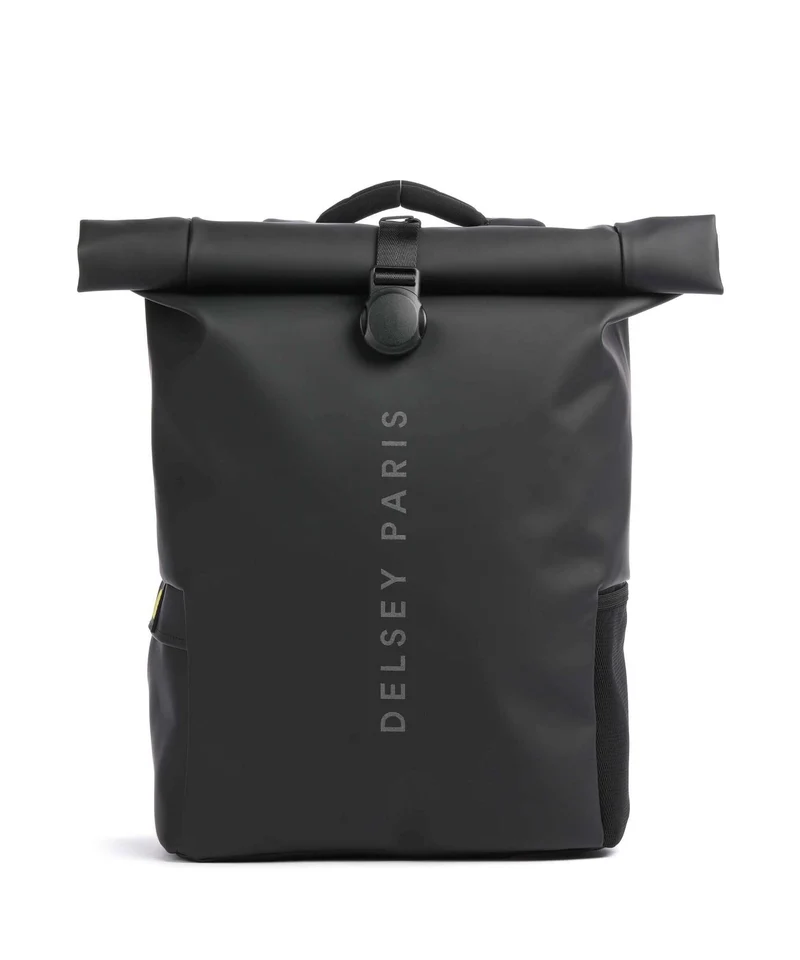 Delsey Paris Turenne Soft Mochila roll-top schwarz