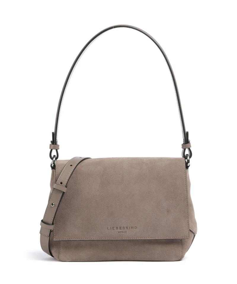 Liebeskind Lilly Suede M Bolso de hombro neutral gray