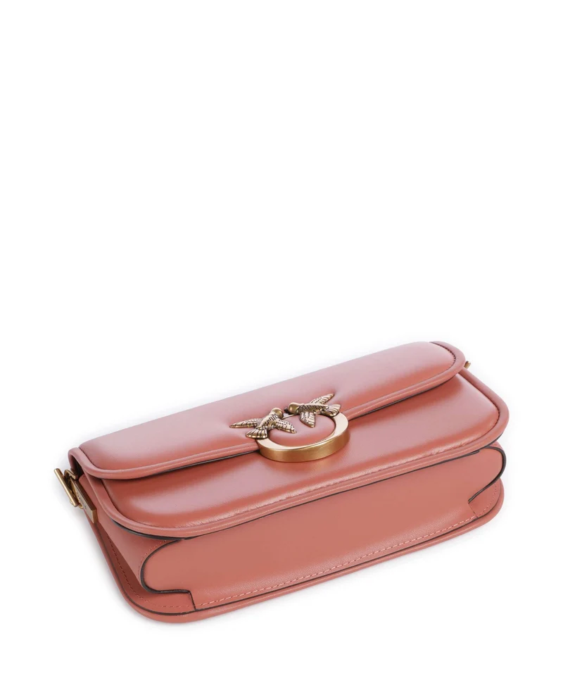 Pinko Love Box Horizontal Bolso de hombro marrone aragona/antique gold